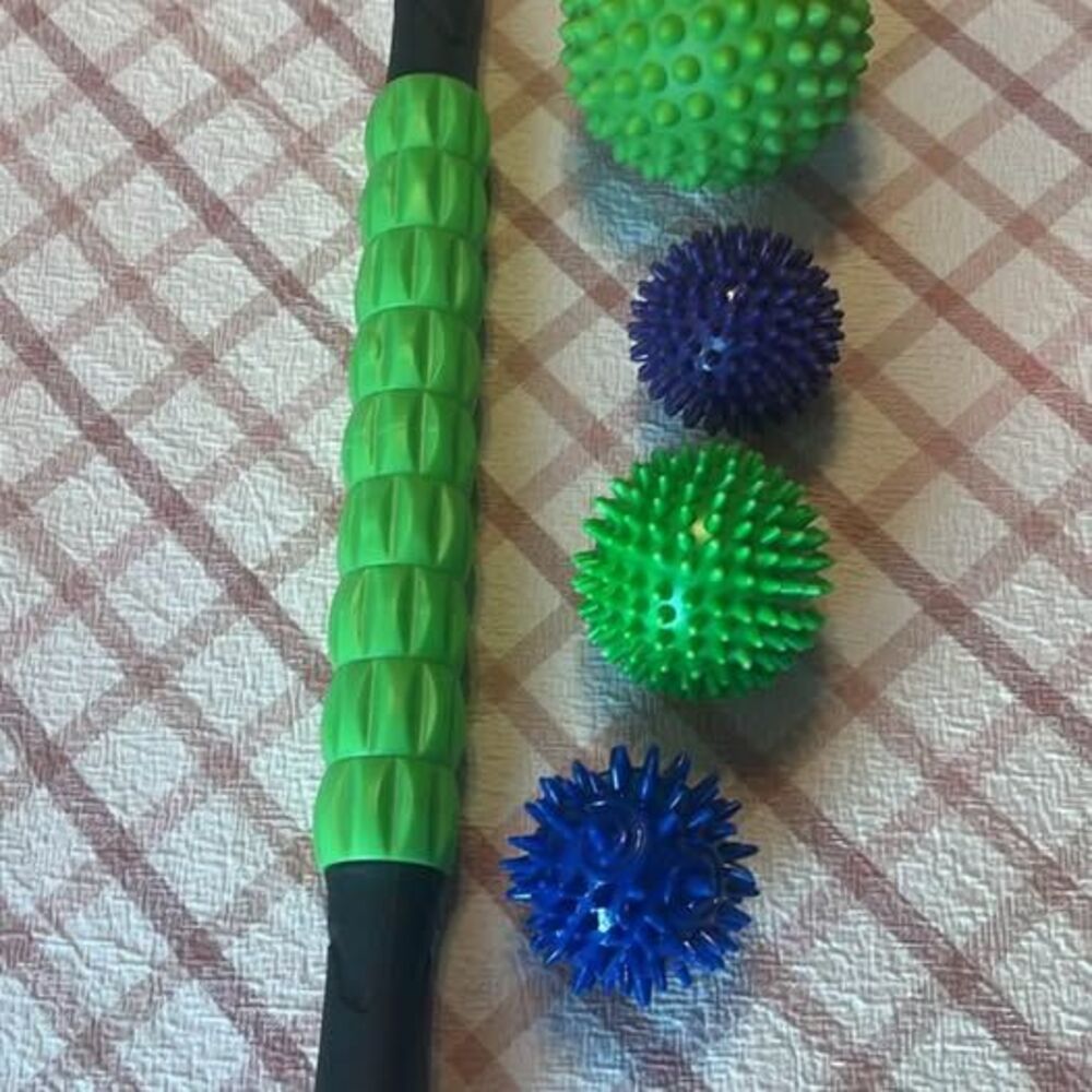 Massage/Exercise Balls & Roller Set